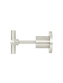 Round Cross Handle Jumper Valve Wall Top Assemblies - PVD Brushed Nickel