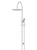 Meir Round Gooseneck Shower Set with 300mm rose, Single-Function Hand Shower - Polished Chrome