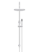 Meir Round Gooseneck Shower Set with 300mm rose, Single-Function Hand Shower - Polished Chrome