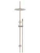 Meir Round Gooseneck Shower Set with 300mm rose, Single-Function Hand Shower - Champagne