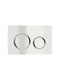 Meir Sigma 21 Dual Flush Plates for Geberit - Brushed Nickel PVD