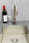 Meir Lavello Kitchen Sink - Single Bowl 450 x 450 - Brushed Nickel