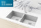 Lavello Kitchen Sink - Double Bowl 860 x 440 - Brushed Nickel