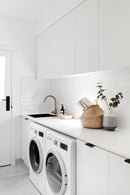 Meir Round Gooseneck Kitchen Mixer Tap with Pinless Handle - Champagne