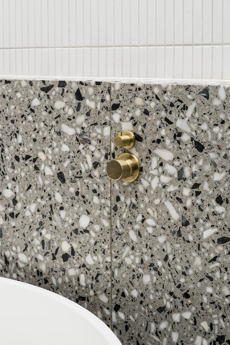 Meir Round Diverter Mixer Pinless Handle -  PVD Tiger Bronze