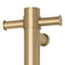 Thermogroup Round Vertical Single Bar Heated Towel Rail Brushed Brass
