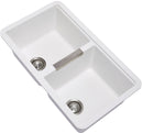 Carysil Granite Double Bowl Sink White 824mm