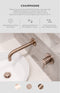 Meir Round Hand Shower on Rail Column - Champagne