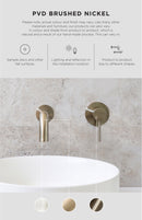 Meir Round Basin Mixer Curved - PVD Brushed Nickel