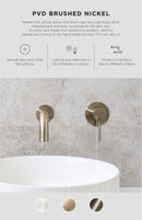 Round Gooseneck Shower Set with 300mm rose, Single-Function Hand Shower - PVD Brushed Nickel