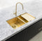 Meir Lavello Dish Draining Tray - Brushed Bronze Gold