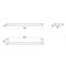 Thermogroup Round Single Bar Heated Towel Rail 632mm Brushed Stainless