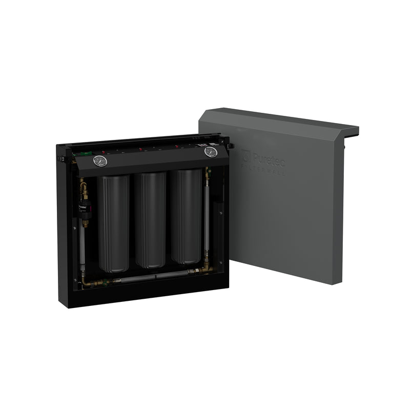 Puretec Filterwall F5 Whole House Water Filter - Mineral Grey