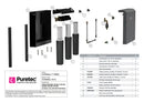Puretec Filterwall F5 Whole House Water Filter - Mineral Grey