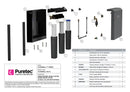 Puretec FilterWall F6 Whole House Water Filter - Charcoal