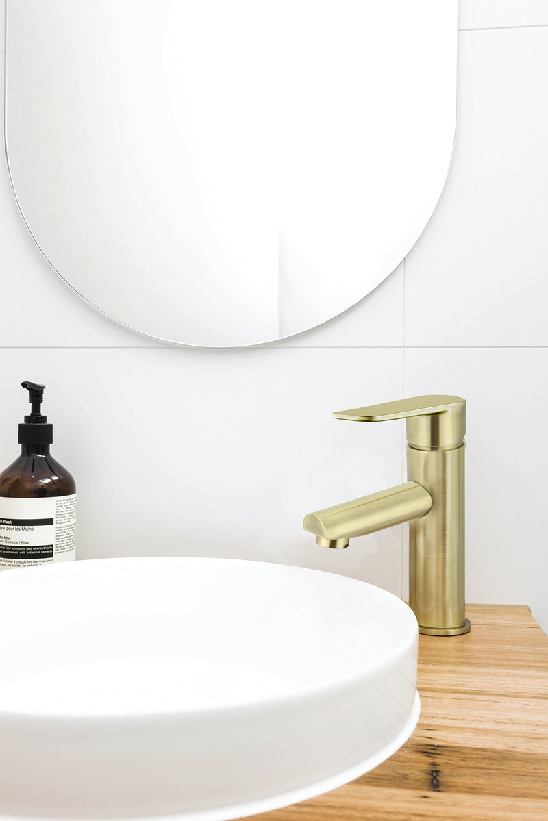 Meir Round Paddle Basin Mixer - Tiger Bronze