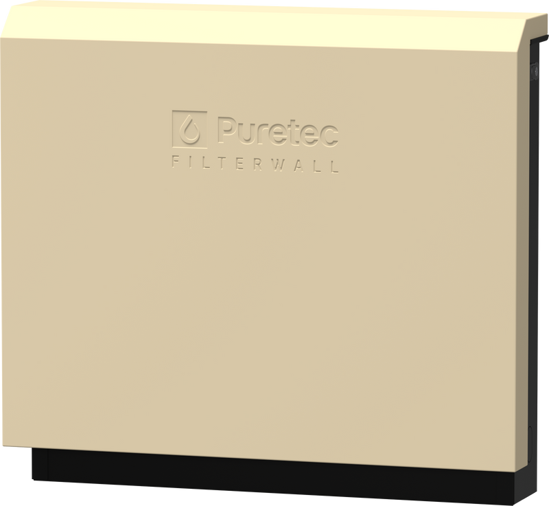 Puretec FilterWall F6 Whole House Water Filter - Buttercup Cream