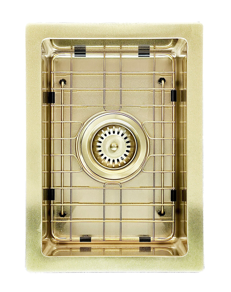 Meir Lavello Protection Grid for MKSP-S322222 - PVD Brushed Bronze Gold