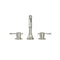 Meir Harrington 3-hole Basin Set - Brushed Nickel