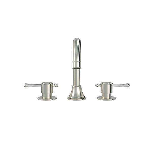 Meir Harrington 3-hole Basin Set - Brushed Nickel