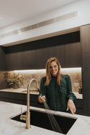 Meir Round Piccola Pull Out Kitchen Mixer Tap - PVD Tiger Bronze