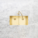 Meir Lavello Kitchen Sink Colander - Brushed Bronze Gold
