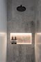 Meir Round Wall Shower Arm 400mm - Matte Black