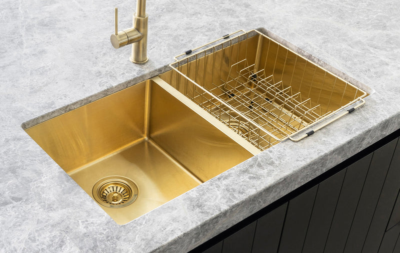 Meir Dish Rack - PVD Brushed Bronze Gold