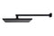 Square Wall Shower w/300mm shower rose w/400mm arm - Matte Black
