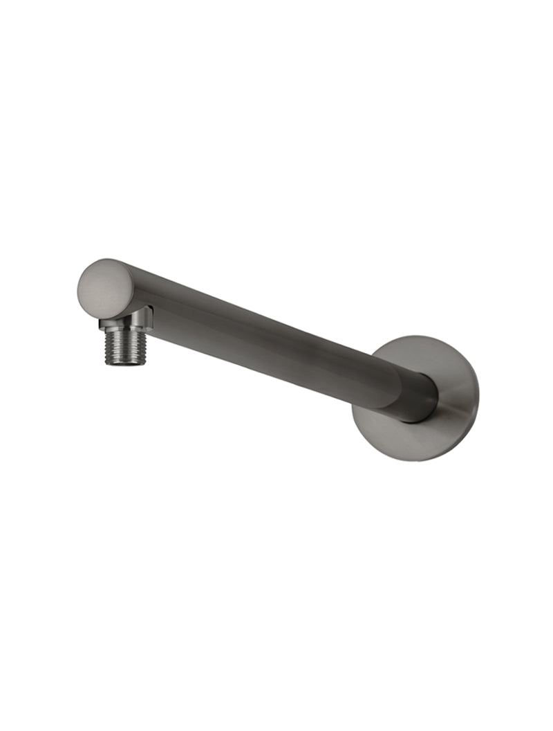 Meir Round Wall Shower Arm 400mm - Shadow Gunmetal