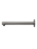 Round Wall Shower Arm 400mm - Shadow Gunmetal