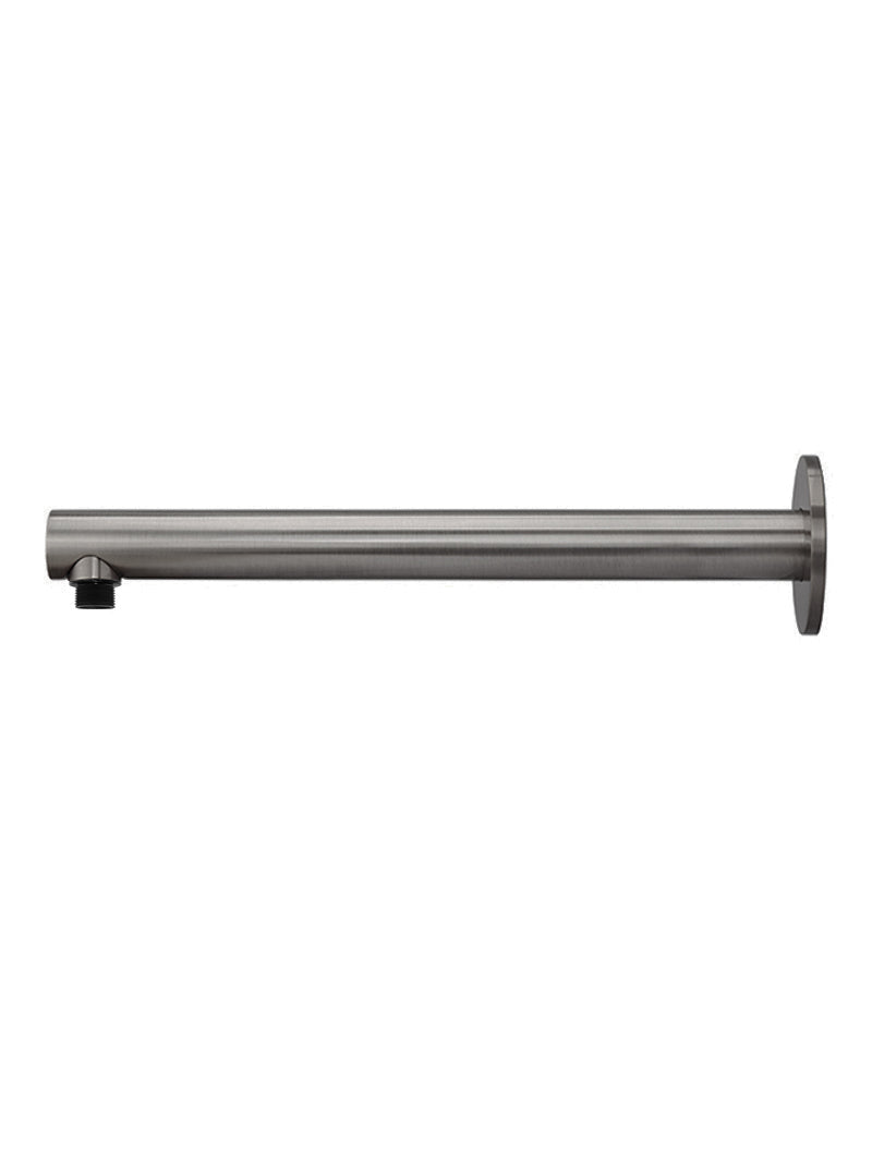Meir Round Wall Shower Arm 400mm - Shadow Gunmetal