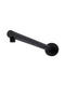 Meir Round Wall Shower Arm 400mm - Matte Black