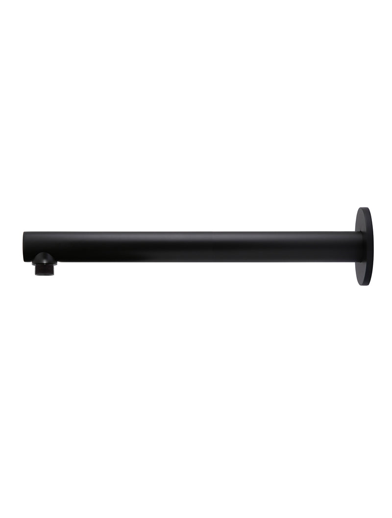 Meir Round Wall Shower Arm 400mm - Matte Black