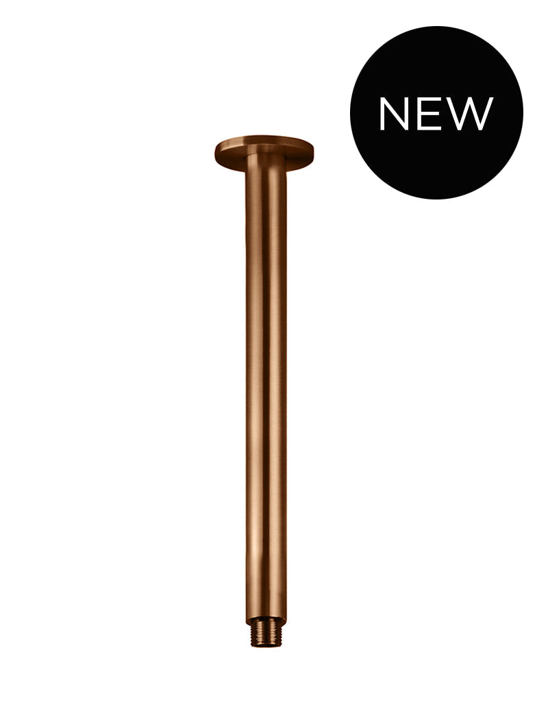 Meir Round Ceiling Shower Arm 300mm - Lustre Bronze