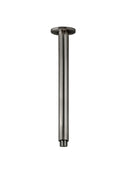 Meir Round Ceiling Shower Arm 300mm - Shadow Gunmetal
