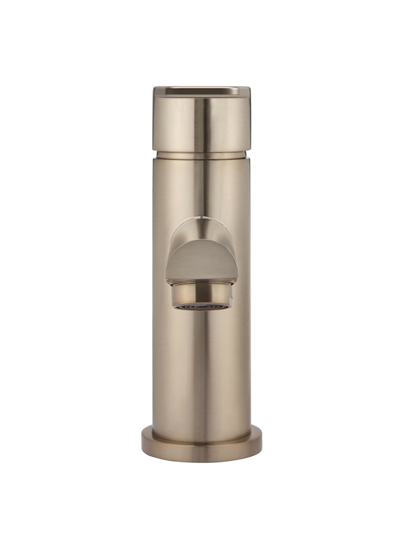 Meir Round Paddle Basin Mixer - Champagne