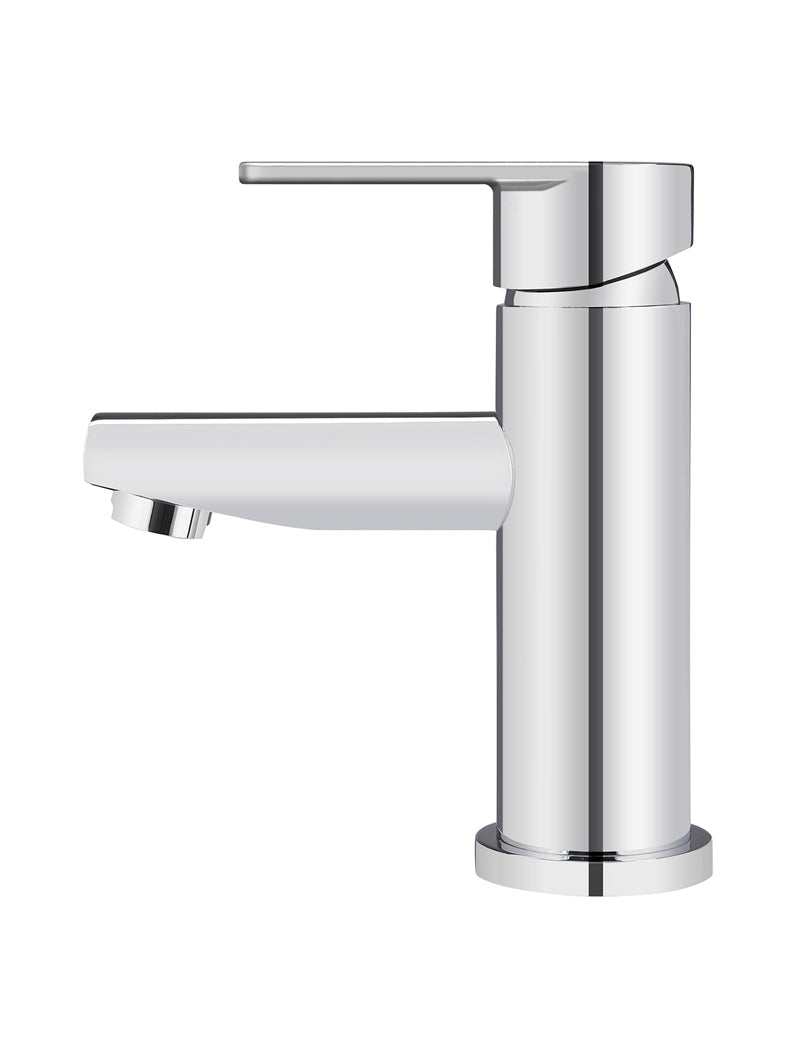 Meir Round Paddle Basin Mixer - Polished Chrome