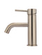 Meir Round Basin Mixer Curved - Champagne