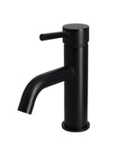 Meir Round Basin Mixer Curved - Matte Black