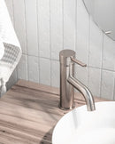 Meir Piccola Basin Mixer Tap - Champagne