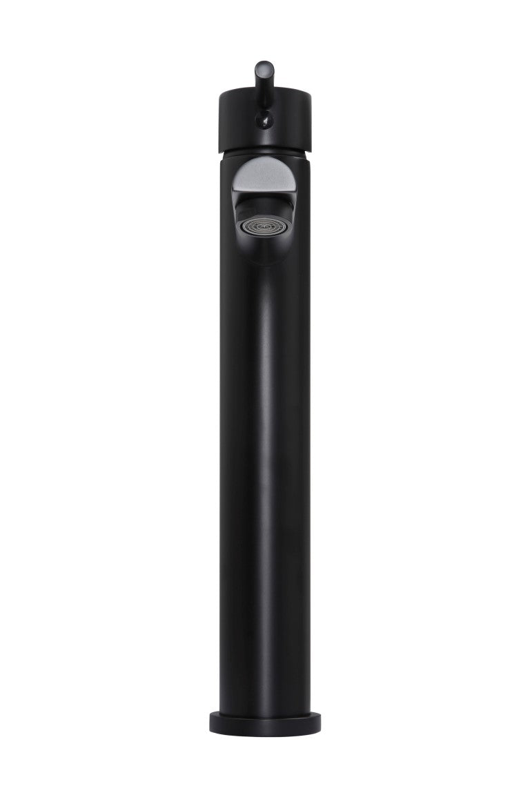 Meir Round Tall Basin Mixer - Matte Black