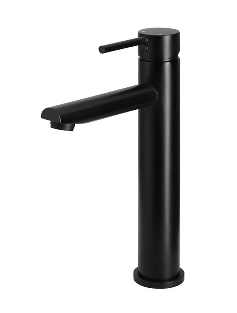 Meir Round Tall Basin Mixer - Matte Black