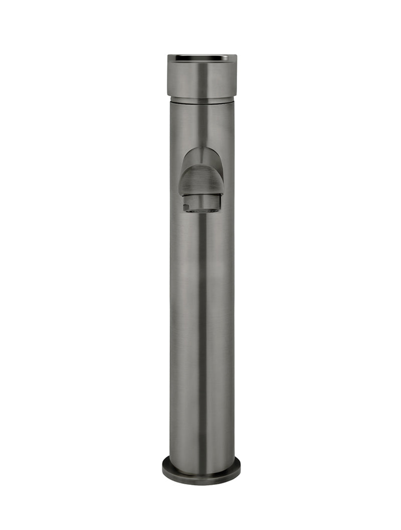 Meir Round Paddle Tall Basin Mixer - Shadow Gunmetal