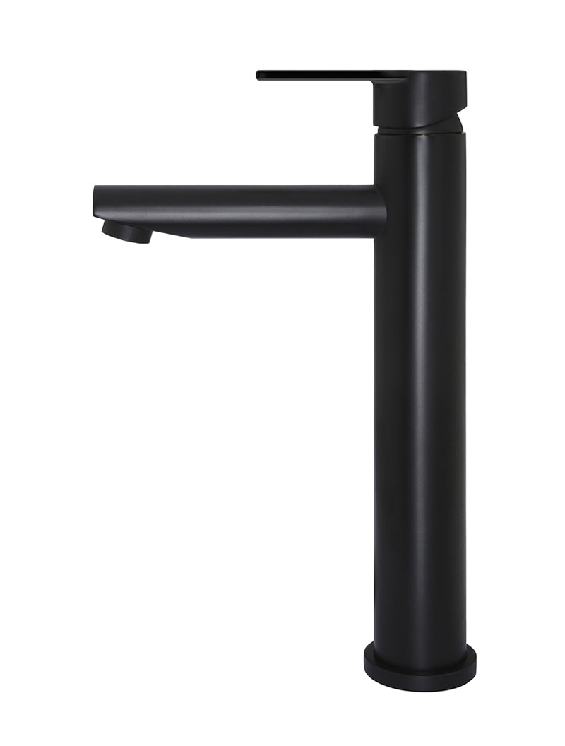 Meir Round Paddle Tall Basin Mixer - Matte Black