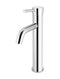 Meir Round Tall Basin Mixer Curved - Polished Chrome