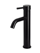 Meir Round Tall Basin Mixer Curved - Matte Black