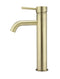 Meir Round Tall Curved Basin Mixer - PVD Tiger Bronze