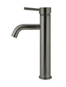 Meir Round Tall Curved Basin Mixer - Shadow Gunmetal