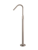 Meir Round Paddle Freestanding Bath Spout and Hand Shower - Champagne